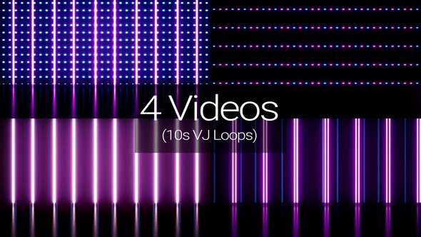 Neon Lights Event Stage Vj Loop Pack alt