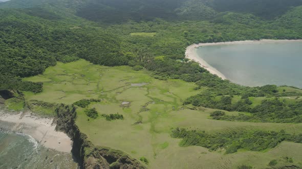 Coast of the Palau Island. Philippines