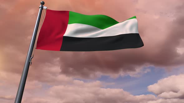 United Arab Emirates Flag 4K