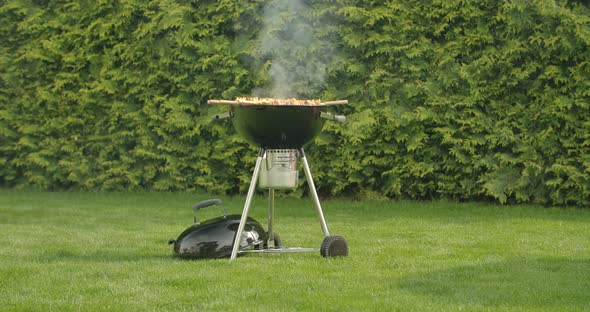 Kettle Grill in the Garden