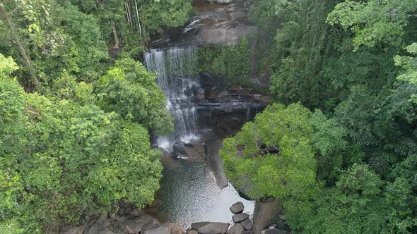 Huang Nam Keaw Waterfall in Jungle