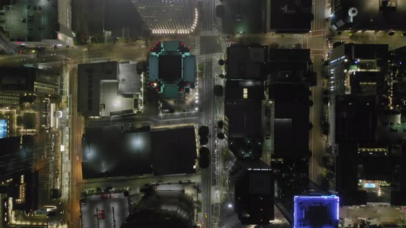 Metropolis Center. Aerial View From Above. Los Angeles, California, United States alt
