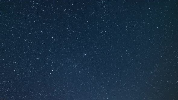 Blue Night Sky with Millions Stars in Dark Astronomy Background