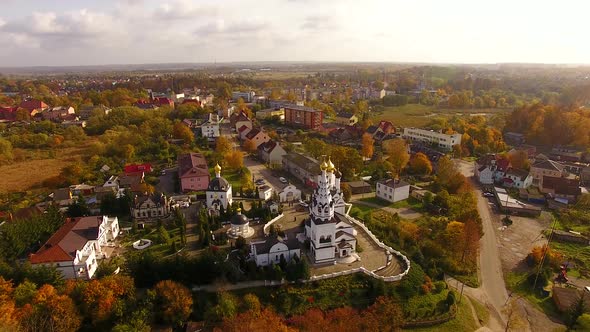 Aerial view of the Temple in Bagrationovsk