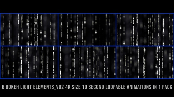 Vertical Bokeh Lights Element Pack V02 alt