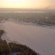 Flight Over a Taiga Forest Lake in Winter - VideoHive Item for Sale