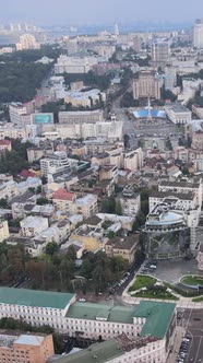 Kyiv Ukraine Aerial View of the City