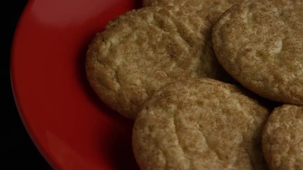 Cinematic, Rotating Shot of Cookies on a Plate - COOKIES 120