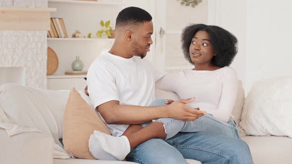 Afro American Couple in Love Newlyweds Friends Wife and Husband African Man and Ethnic Black Woman