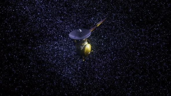 Satellite Cassini is Approaching Saturn