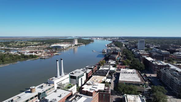 Savannah, GA - Aerial View