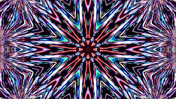 colorful lines glowing waves shape background kaleidoscope abstract