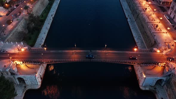 Aerial view of Taranto, Italy