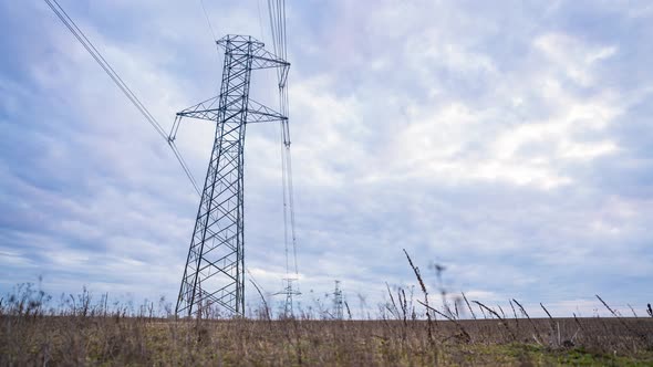 Electric Transmission Tower Timelapse