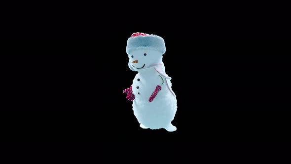 62 Snowman Dancing 4K