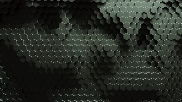 Abstract Dark Hexagons