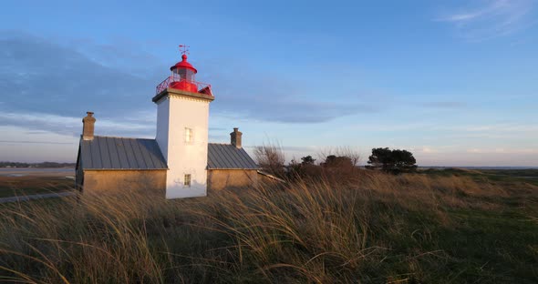 Lighthouse of Agon Coutainville, Cotentin peninsula, France