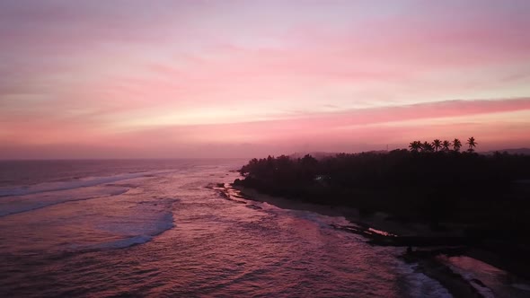 Beautiful Dark red sunset captured in Sri LankaOn that day i couldnt expect to see a nice sunset li