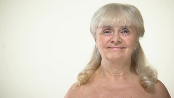 Aged Lady Holding Syringe With Insulin, Diabetes Prevention, Timely Diagnostics