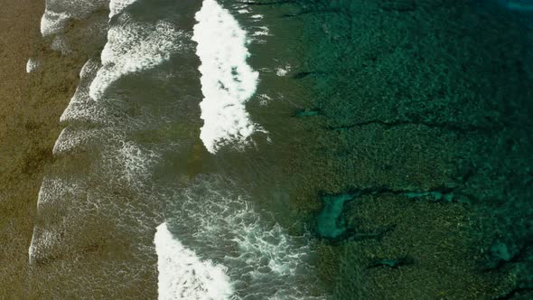 Waves Crashing on a Coral Reef