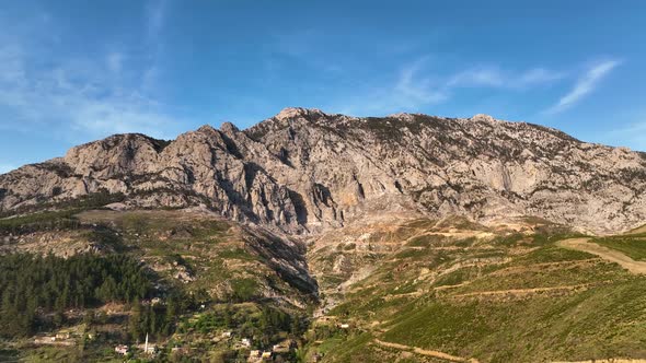 Mountain ranges in Turkey Aerial view 4 K