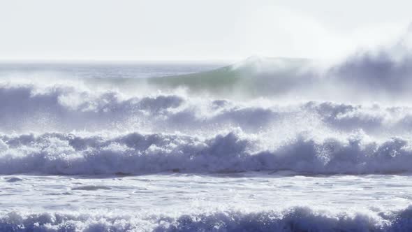 View of waves on seashore