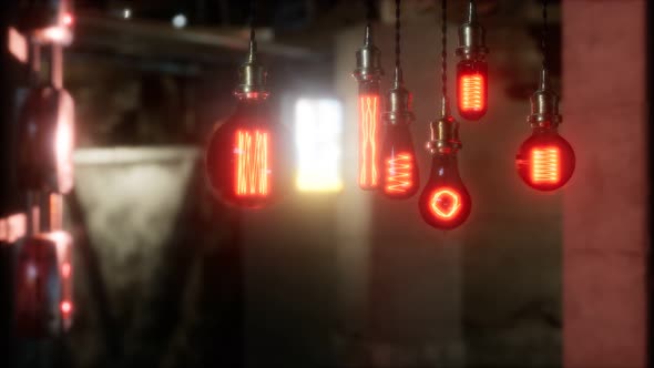 Old Retro Vintage Incandescent Light Bulb alt