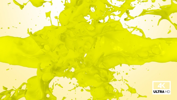 Yellow Paint Splash Collision