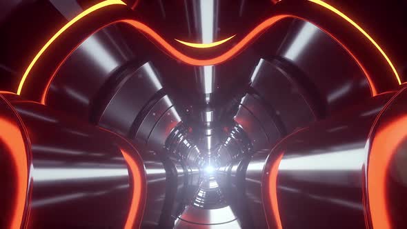 Steel And Neon Tunnel