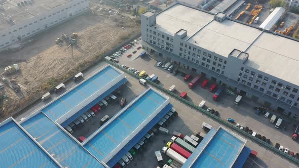 Logistics warehouse and truck