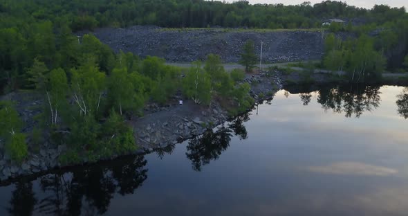 Small Town Aerials of Lake Hebron, Maine