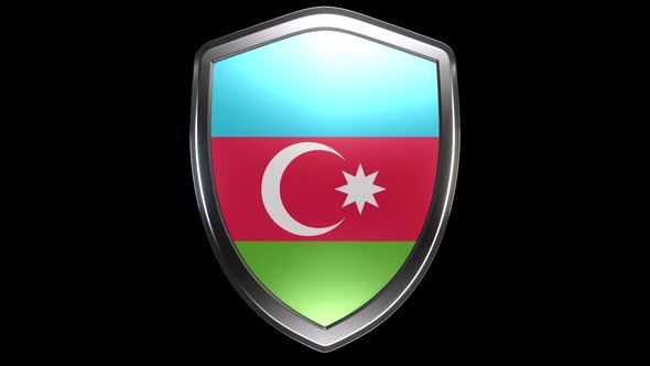 Azerbaijan Emblem Transition with Alpha Channel - 4K Resolution