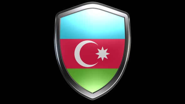 Azerbaijan Emblem Transition with Alpha Channel - 4K Resolution alt