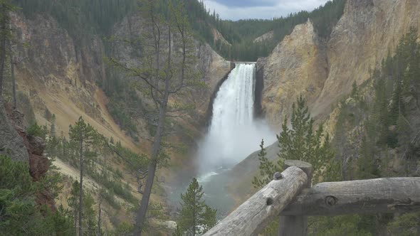 Upper Falls at Yellowstone National Park, America