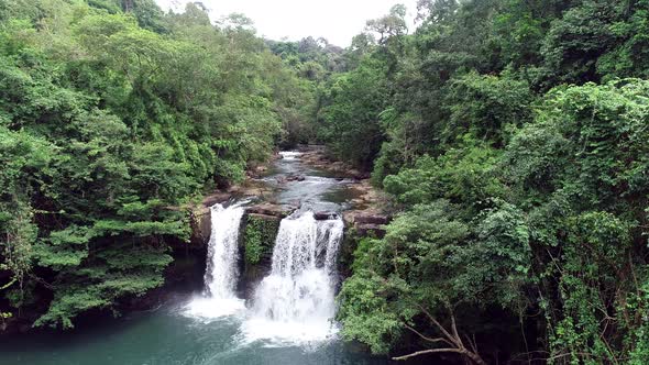 Waterfall In Jungle