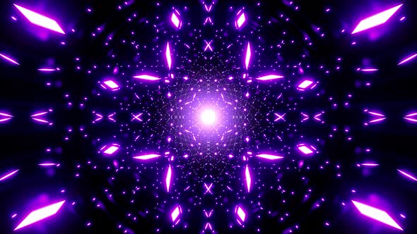 Moving Purple Light Dots VJ Loop