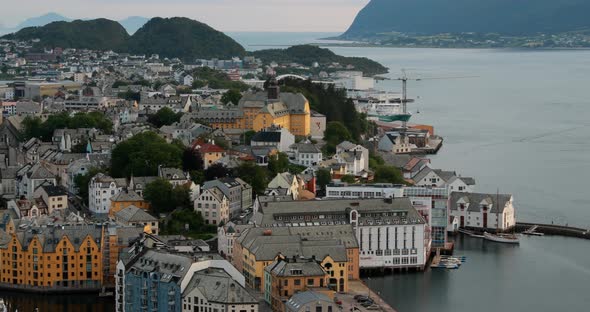 Alesund Norway Alesund Skyline Cityscape