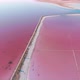 Wonderful Flight Over a Pink Salty Lake at Sunset in the Evening - VideoHive Item for Sale