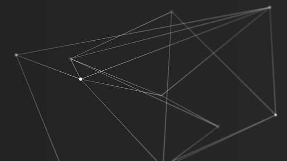 Digital generated video of geometric line  alt