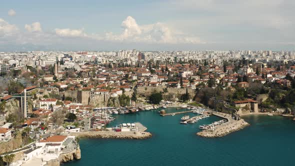 Aerial View of Antalya Downtown