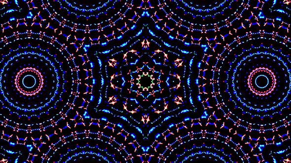 Bright abstract light governing full color, kaleidoscope