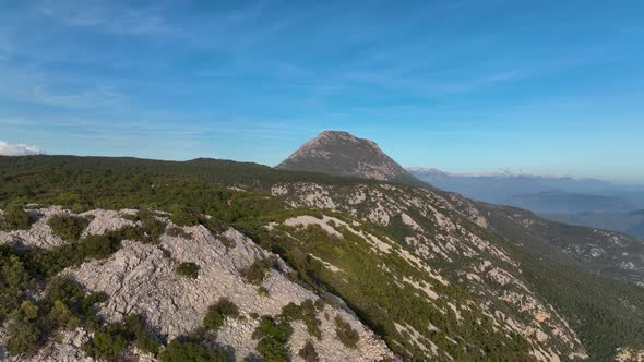 Mountain ranges in Turkey Aerial view 4 K