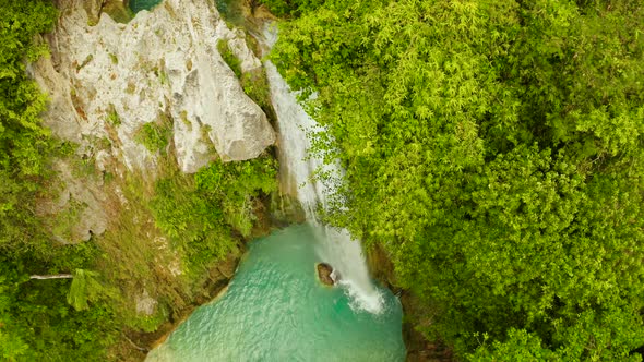 Beautiful Tropical Waterfall Philippines Cebu