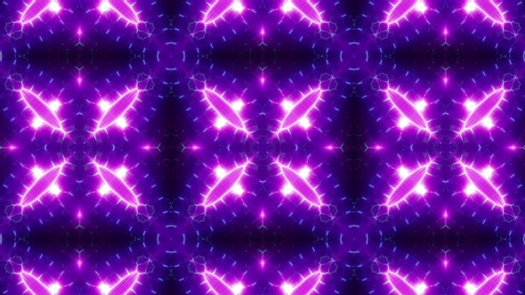 Vj Purple Neon Light Kaleidoscope Background Loop 4K 05