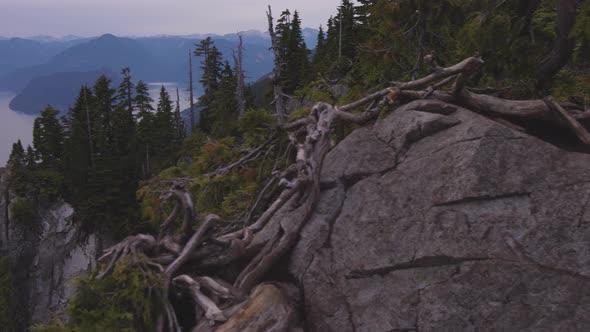 View of Canadian Mountain Landscape