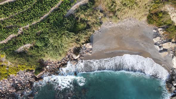 Sea Near the Coast - Close-up Aerial View of the Coastal Seascape