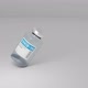 COVID-19 coronavirus vaccine bottle falling on a white background. - VideoHive Item for Sale