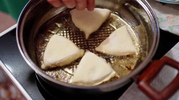 Pies are Fried in Boiling Oil