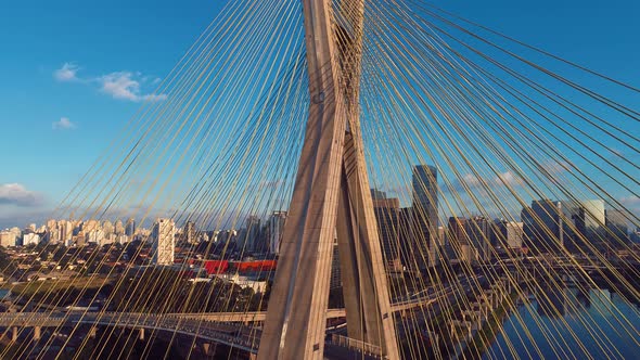 Cityscape of Sao Paulo Brazil. Stunning landscape of downtown district city.