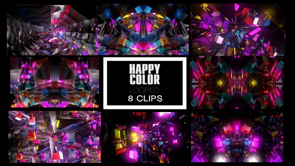 Happy Color Background VJ Pack